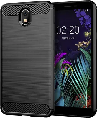 Produktbild von Schutzhülle Handyhülle für LG K30 2019 Case Cover Carbon Optik Schwarz