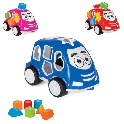 Productafbeelding van Stapelspel met een blauwe auto