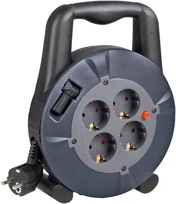 Productafbeelding van Kabelbox 5 Meter - Robuust Kunststof met Thermoschakelaar en Verhoogde Bescherming - 230V, 16A, 3500W