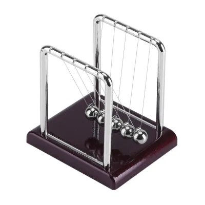 Obrázok produktu pre Newtonova kyvadlová loptička – fyzikálna stolová hra vyrobená z ocele ako darček