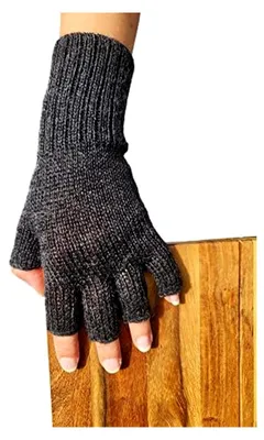 Produktbild von Alpaka Handschuhe Guantiless Fingerhandschuhe Damen Herren aus 100% Alpakawolle