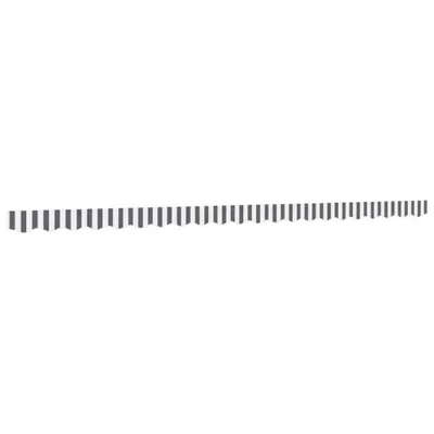 Image de vidaXL Volant de store anthracite et blanc rayé 5 m