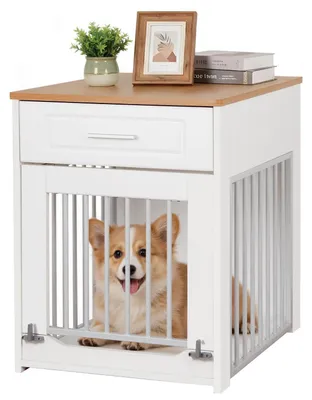 Immagine prodotto di Cuccia per cani piccola, in stile mobile, con cassetto, colore bianco