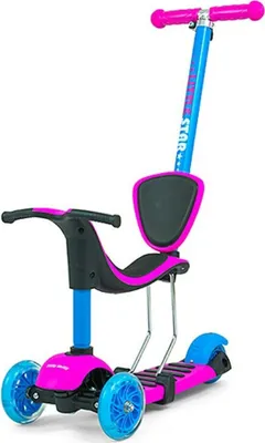Image de Milly Mally Little Star trottinette rose-bleu pour enfants