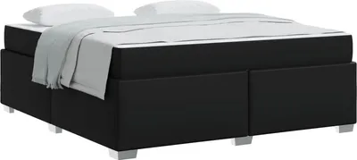 Produktbild von vidaXL Bettrahmen Schwarz 180 x 200 cm Stoff
