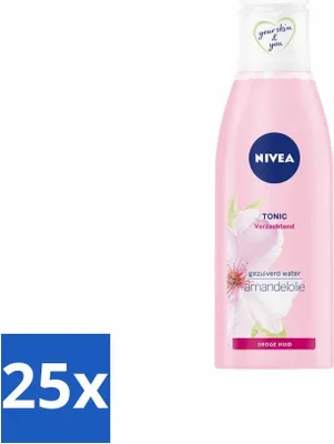 Produktbild von NIVEA - Gesichtswasser - Essentials Soothing Tonic - Für trockene & empfindliche Haut - Mit Mandelöl & Hydramin - 200 ml - Vorteilspack - 25 Stücke