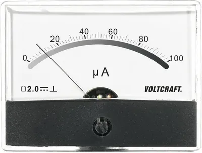 Produktbild von VOLTCRAFT AM-86X65/100µA AM-86X65/100µA Einbau-Messgerät AM-86X65/100µA/DC Drehspule