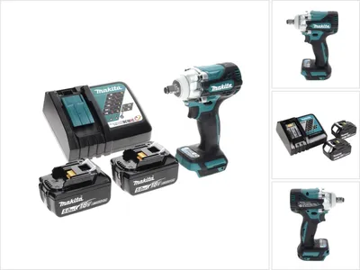 Produktbild von Makita DTW 300 RT Akku Schlagschrauber 18 V 330 Nm 1/2" Brushless + 2x Akku 5,0 Ah + Ladegerät