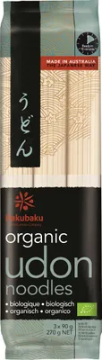 Produktbild von Hakubaku Udon Nudeln 270g – Japanische Premium Weizennudeln, 100% , vegan