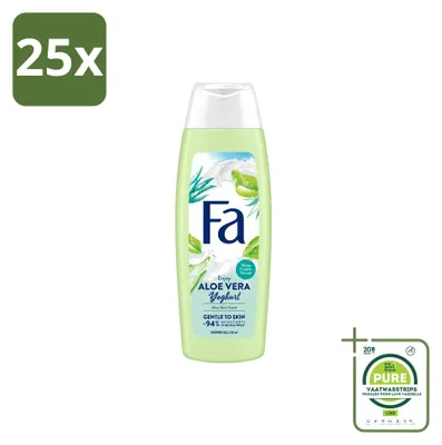 Obrázek produktu pro 25 kusů sprchového gelu Fa Yoghurt & Aloe Vera, objem 250 ml, velkopackové balení