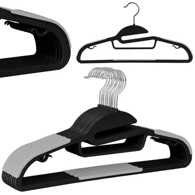 Immagine prodotto di FLEXI Set di appendiabiti 10 pezzi nero/grigio