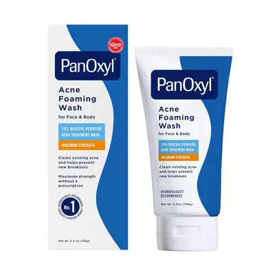 Produktbild von PanOxyl Acne Foaming Wash Benzoyl Peroxide 10% Maximum Strength Antimicrobial, 5.5 Ounce