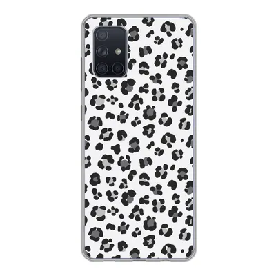 Produktbild von MuchoWow® Handyhülle Schutzhülle Hülle für Samsung Galaxy A51 Panther Druck - Grau - Abstrakt Silikon Softcase Handy Hülle - Schutzabdeckung