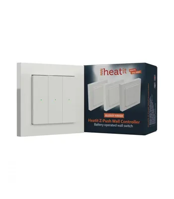 Produktbild von Z-Wave 700 Wandcontroller, Weiß, 3-fach, kabellos, IP20