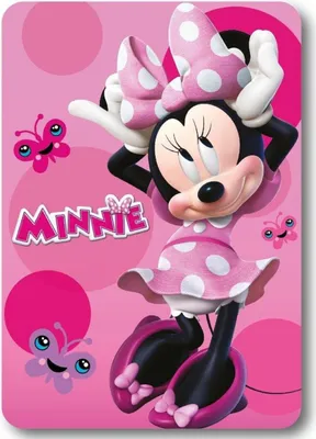 Zdjęcie produktu dla Koc dla dzieci polarowy 100X140 Myszka Minnie