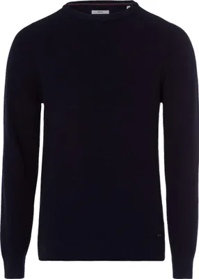 Produktbild von 25676 Brax, Rob,  Herren Crew Neck Rundhals Pullover Pulli, Mittelstrick, marineblau, 56