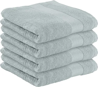 Produktbild von Erwin Müller Duschtuch Sindelfingen" 4er-Pack hellgrau 70x140 cm"