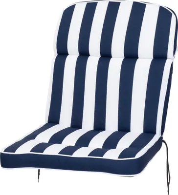 Produktbild von Auflage Niederlehner Alicante 2155 blau-weiß Blockstreifen 100x50x7 cm KETTtex Stegkissen