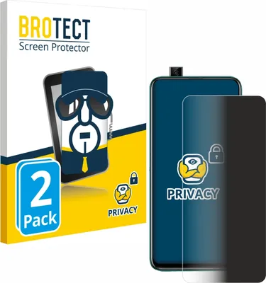 Produktbild von 2x BROTECT Sichtschutzfolie für Huawei P smart Z Anti-Spy Privacy Sichtschutz Blickschutz Folie Blaulicht-Schutz