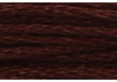 Image de Anchor Torsade de broderie 8m, marron foncé, coton, couleur 381, 6 fils