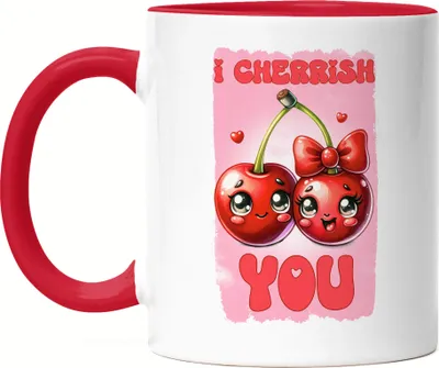 Produktbild von I Cherrish You Lustige Tasse Rot Geschenk für Kirschen Liebhaber Valentinstag
