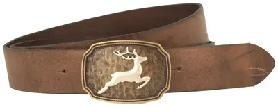 Produktbild von Trachten-Ledergürtel mit springendem Hirsch von Hut-Breiter