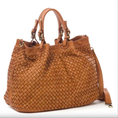 Produktbild von BZNA Handtasche Ronja cognac Designer Umhängetasche Shopper