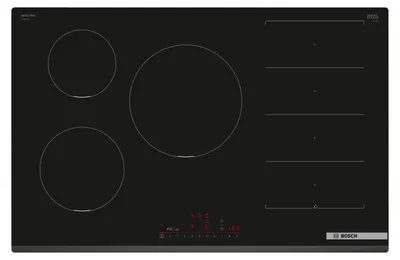 Image de Bosch Serie 6 PXV831HC1E Table de cuisson encastrable 80 cm Table de cuisson à induction 5 feux Noir