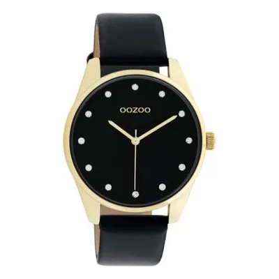 Produktbild von Oozoo Armbanduhr schwarz Leder Timepieces Damen Analog-Quarzuhr UOC11049