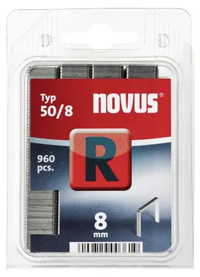 Produktbild von Novus Tackerklammer Typ R 50 8 mm 960 Stück Flachdrahtklammer