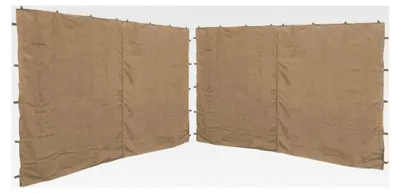 Produktbild von 2 Seitenteile mit Reißverschluss für Pavillon 3x4m Seitenwand Beige RAL 1001