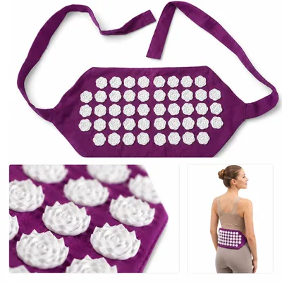 Produktbild von Akupressur-Massagegurt für Rücken & Taille, mechanischer Massagegürtel ohne Strom, mit Druckpunkten, für Yoga, Büro & unterwegs
