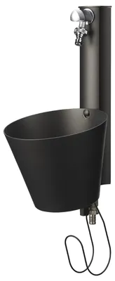 Immagine prodotto di Fontana a Parete da Giardino con doppio Rubinetto Belfer 42/PRS Antracite