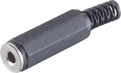 Produktbild von shiverpeaks BASIC-S 3,5 mm Klinkenkupplung, mono Kunststoff, zum selber löten, im Polybeutel mit Eurolochung (BS51110)