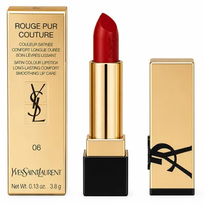 Zdjęcie produktu dla Yves Saint Laurent Lippenstift Yves Saint Laurent Rouge Pur Couture Lipstick O6 Prêt-À-Porter Crimson 3,8gr
