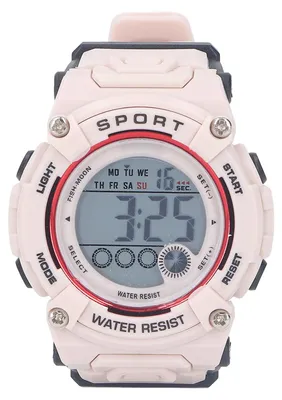Produktbild von Digitaler Chronograph für Kinder, Studenten, wasserdicht, Sport, multifunktionale elektronische Uhr, Hellrosa