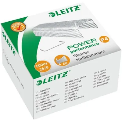 Produktbild von Leitz 55590000, Klammerpack, 26/8, 8 mm, Befestigung, 100 Heftklammern, 26/8