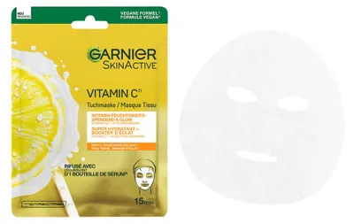 Productafbeelding van Garnier Skin Active Masker Tissues Vitamine C (28 gr)