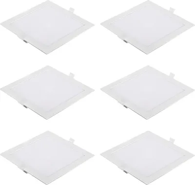 Produktbild von 6 x Panasonic LED Einbaupanel Weiß eckig 22,5x22,5cm 18W 1350lm warmweiß 3000K