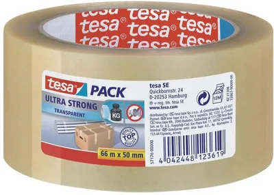 Obrázok produktu pre Baliaca páska, 50 mm x 66 m, TESA "Ultra Strong", priesvitná
