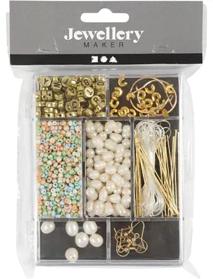 Produktbild von Creativ Company Schmuck Bastelset Süßwasserperlen und Perlen