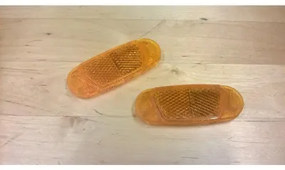 Produktbild von Set mit 2 orangefarbenen Speichenreflektoren