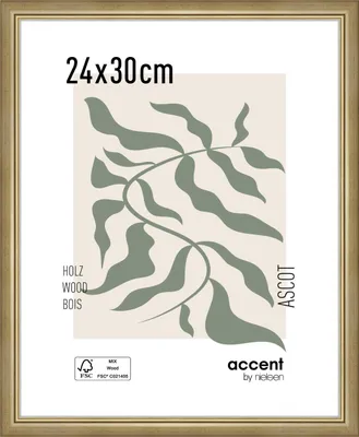 Produktbild von accent by nielsen Holz Bilderrahmen Ascot, 24x30 cm, Gold