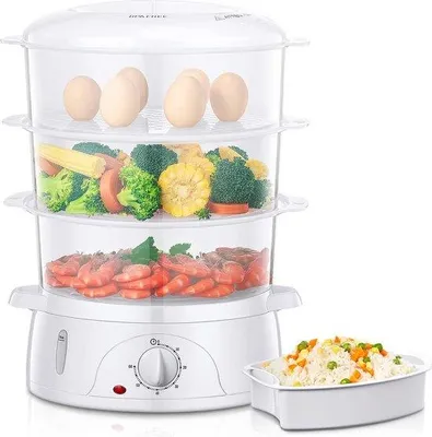Obrázok produktu pre Kompaktný parný hrniec 800 W, biely, bez BPA
