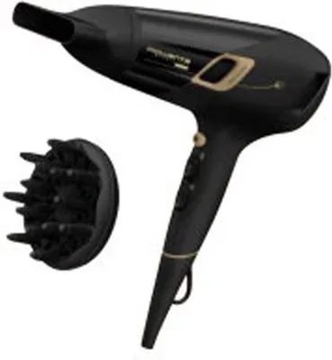 Zdjęcie produktu dla Rowenta Studio Dry CV5836F0, DC, Czarny, Złoto, Kółko do wieszania, 1,8 m, Przyciski, Wysuwany, 2100 W