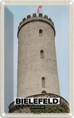 Produktbild von vianmo Blechschild 18x12 cm Berlin Sparrenburg Bildmotiv Reisemotiv Abenteuer Reisen