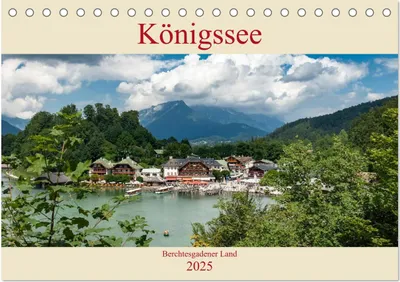 Produktbild von Königssee - Berchtesgadener Land (Tischkalender 2025 DIN A5 quer), CALVENDO Monatskalender