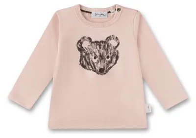 Produktbild von Sanetta Pure Mädchen-Langarmshirt rosa Bär 80