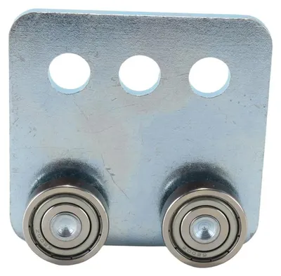 Schiebetür-Laufrollen 4er-Set, Edelstahl, 89 mm Länge, 71 mm Höhe