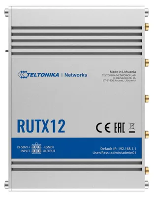 Produktbild von TELTONIKA RUTX12 Dual LTE CAT 6 Industrie Router